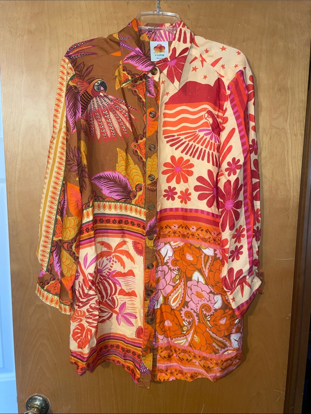 Farm Rio oversized blouse size medium